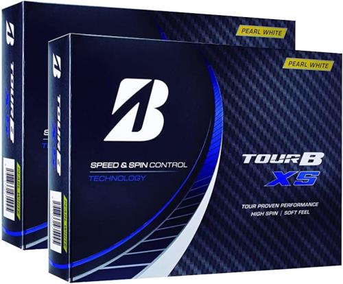 ２十二 BRIDGESTONE(ブリヂストン)ゴルフどんぶり鉢 TOUR 周遊旅行 B XS 2022年青写真 12球入 (XS_パール白いこと_２十二)