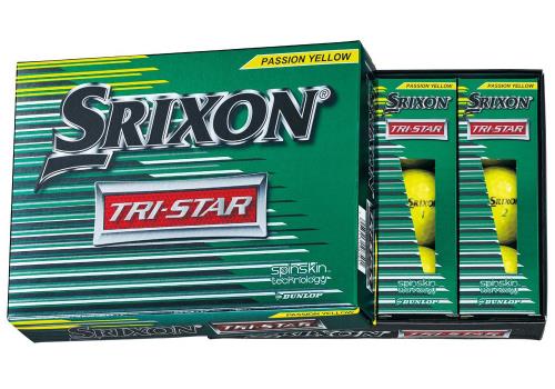 DUNLOP(ダンロップ) ゴルフボール SRIXON TRI-STAR トライスター ゴルフボール 2017年モデル 1ダース(12個入り) プレミアムパッションイエロー