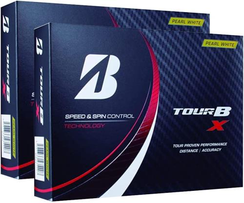 2ダース BRIDGESTONE(ブリヂストン)ゴルフボール TOUR ツアー B X 2022年モデル 12球入 (X_パールホワイト_2ダース)|CITY MONO SHOP