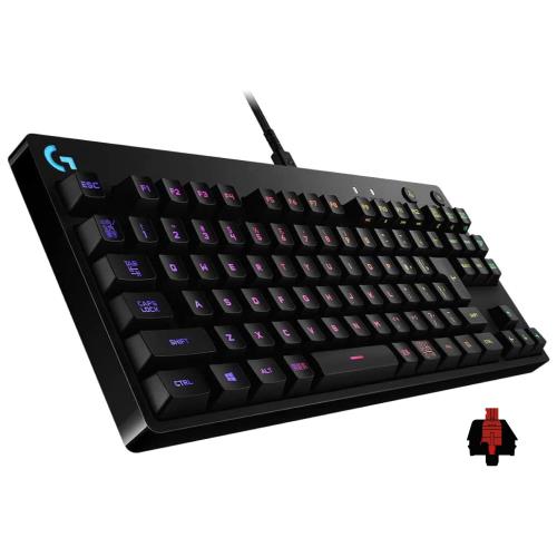 Logicool G(ロジクール G) PROゲーミングキーボード テンキー受け答え GX取り替えっこ 直線的 有線 機械的 鍵盤 静音 日本語割りつける LIGHTSYNC RGB 着脱式有線テレビ G-PKB-002LN  ※別売りのGX取り替えっこの切りかえるはできません