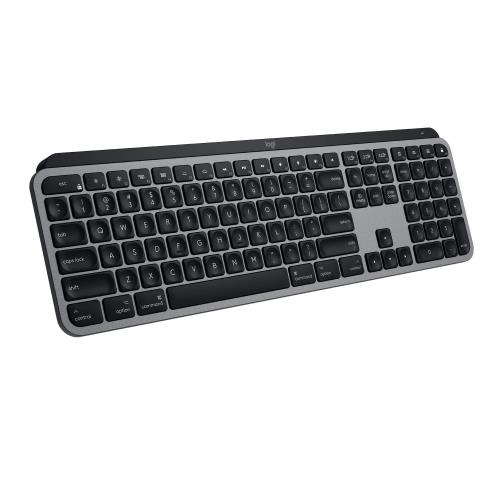 ロジクール アドバンスド 無線電話 イルミネイテッド 鍵盤 KX800M MX KEYS for Mac 申し受ける式 US割りつける bluetooth Unifying iPad 無線電話 無線電話鍵盤 薄型 KX800 空白文字薄墨色