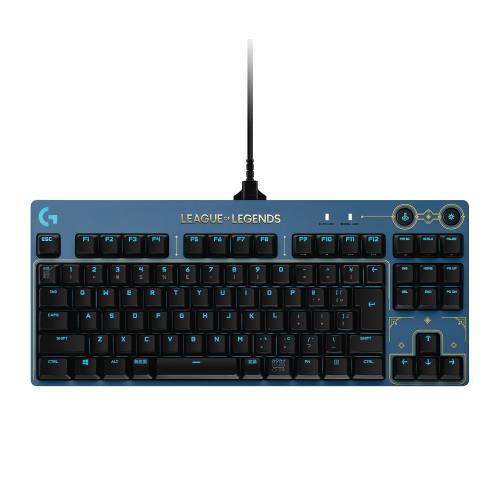 Logicool G PRO ゲーミングキーボード LoL テンキー受け答え GX取り替えっこ タクタイル 有線 力学的 鍵盤 静音 日本語申し合わせ LIGHTSYNC RGB 着脱式有線テレビ G-PKB-002LOL2  製造会社2年引きうける