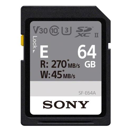 ソニー SONY SDXC 記憶装置歌留多 64GB 空想科学小説-E64A Class10 UHS-II相応う