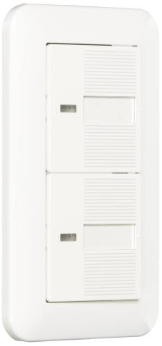 パナソニック(Panasonic) 全ての存在広広とした21 埋込ほたるダブル取り替えっこB 3個書き割り WTP50512WP