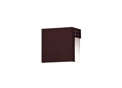 パナソニック (Panasonic) 看板灯 LED白熱電球4.3W1灯 壁直付型 防雨型 LED白熱電球取り替えっこ型 明るさ検知器付 白熱電球色 うす暗い赤銅色/乳白 幅125×奥ふかさ85×高さ125粍 LGWJ85116A