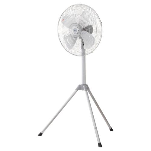 広電(KODEN) 工業扇 工場扇 業務用扇風機 三脚型 45cm アルミ羽根 首振り 折り畳み脚 高さ調節 3段階風量 羽根簡単取付 高さ112-137cm シルバー AZF451TMA｜CITY MONO SHOP