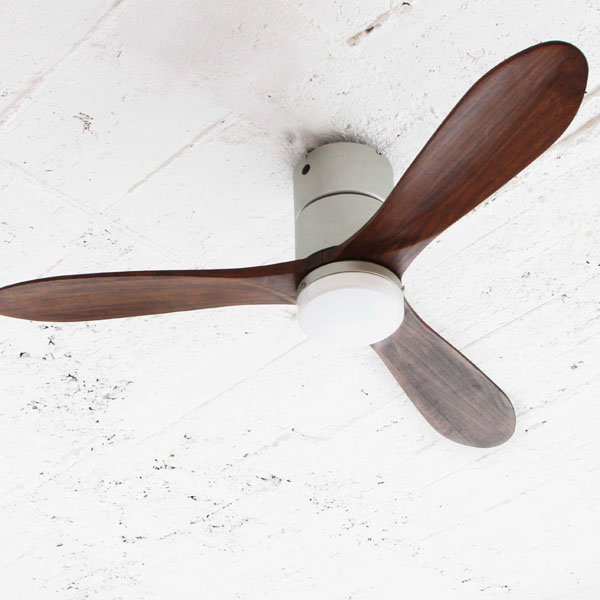 Ceiling Fan Wooden Led Lunch White Silver Brown Dark Brown Remote Control Light Control Light Ceiling Fan Light Ceiling Lighting Fashion Grain Of Wood