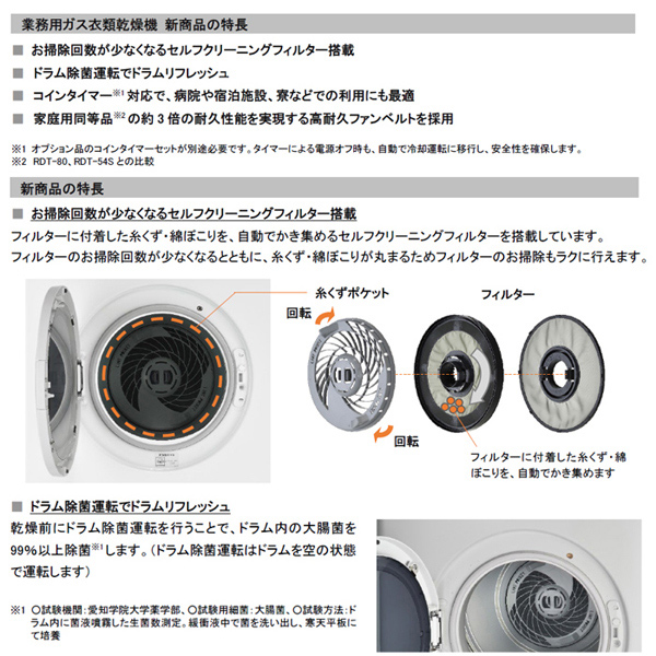 楽天市場 工事手配可 リンナイ ガス衣類乾燥機 ガス 乾燥機 業務用ガス乾燥機 ガス乾燥機 衣類乾燥機 Rdtc 54s はやい乾太くん 乾燥容量5kg 乾燥機 都市ガス 天然ガス 東京ガス 大阪ガス プロパン Lp プロパンガス エコ 省エネ 除菌 設置 交換 スピード かんた