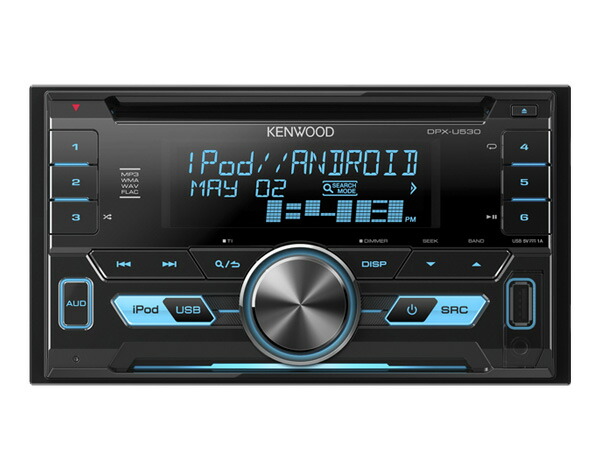 楽天市場 ケンウッド カーオーディオ 2din Cd Usb Ipodレシーバー Mp3 Wma Wav Flac対応 Dpx U530 Aux ワイドfm カーステレオ カーデッキ カーコンポ カーラジオ 車載 Cdプレーヤー Cdデッキ 音楽 シズショッピングサイト楽天市場店