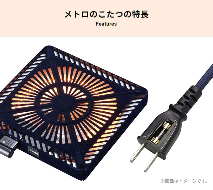 店内全品対象 こたつ用 取替ヒーター コタツ ヒーター U字形 石英管ヒーター 510W サーモスタット式 中間スイッチ付き 取付枠サイズ  29×29ｃｍ 29×23ｃｍ メトロ電気工業 METRO MSU-501H KA condominiotiradentes.com