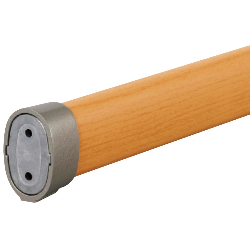 神栄　ＳＫ－６０７８Ａ－２, 楕円型窓手摺内部用　アルミ製　木目　１８００ｍｍ, 293-5135