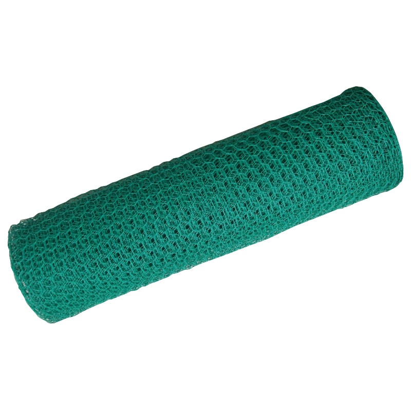 ビニール亀甲網９１０粍巾×３０ｍ, ＃２０（０．８５）Ｘ１０ＭＭ 緑であること, 587-0330