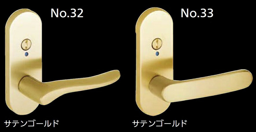 ハイレバー No.33 表示錠(小判座) / 1セット入り LS-33-4K13-SG 色：サテンゴールド 19012792 川口技研
