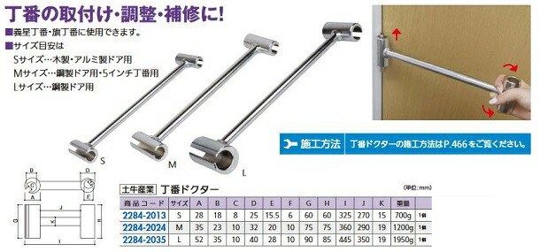リフォーム備品 土牛工業 丁番御医者さん L 22842035