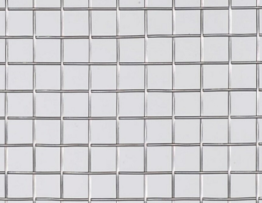 ステンレス平織金網 線径：1.90mm / メッシュ：3 開き目：6.57mm 1,000mm × 1,000mm 工作用金網 吉田隆 ※切売り品