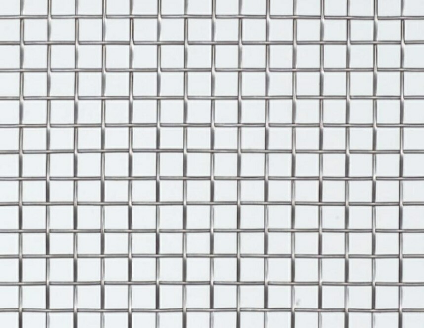 ステンレス平織金網 線径：0.75mm / メッシュ：14 開き目：1.06mm 1,000mm × 1,000mm 工作用金網 吉田隆 ※切売り品