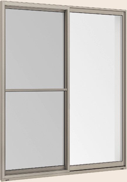 中桟付き網戸 引違い窓H 2枚建て用 256222[253222] Aw：1,316粍 × Ah：2,232粍 LIXIL リクシル TOSTEM トステム
