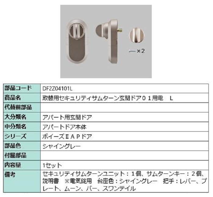 【楽天市場】取替用セキュリティサムターン 玄関ドア01用電 / R