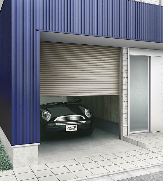 新品未使用正規品新品未使用正規品LIXIL ガレージシャッタークワトロ 手動 内部付木造用壁後付 一般アルミスラットタイプ 換気孔スラット無  W3401〜3500×H1901〜2000mm 車庫 物置 リフォーム シャッター