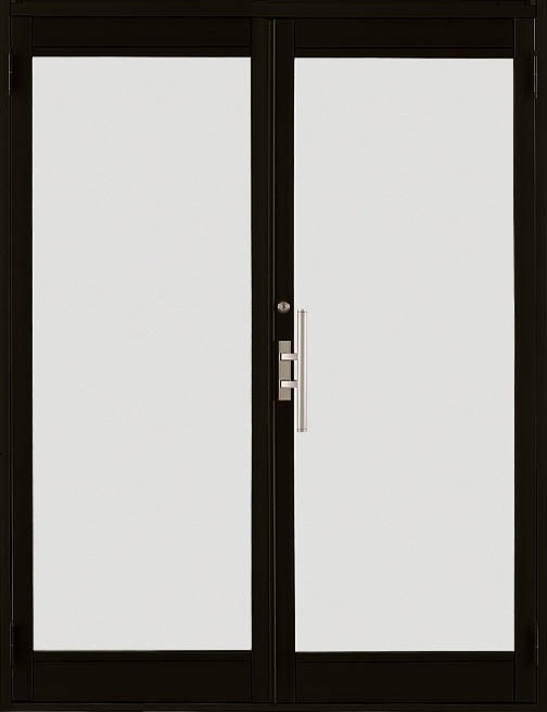 クリエラガラスドア 半外付型 1枚ガラス仕様 両開き片把手 特注サイズ W：1,085～1,855mm × H：1,097～2,217mm LIXIL リクシル TOSTEM トステム