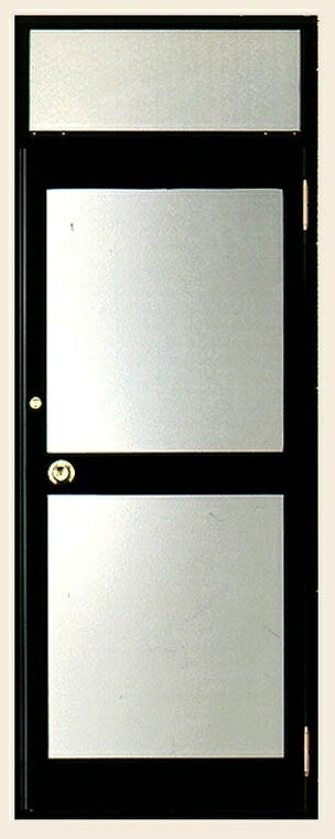 クリエラガラスドア 半外付型 中桟付き 片開きランマ付き 特注サイズ W：566～951mm × H：1,152～2,514mm LIXIL TOSTEM