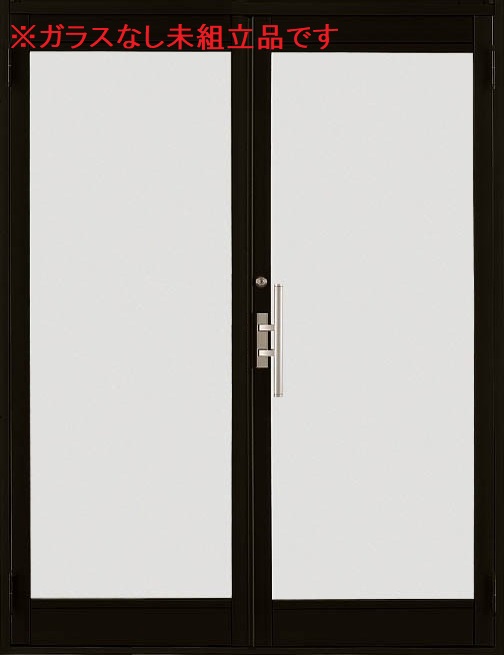 クリエラガラスドア PG仕様 ガラスなし未組立品 両開き 片把手 半外付型 1枚ガラス仕様 1619 W：1,692mm × H：1,917mm LIXIL リクシル TOSTEM トステム 60,715円