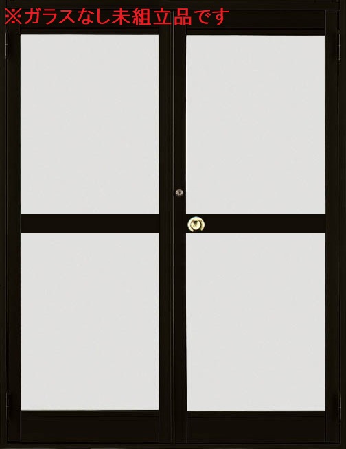 クリエラガラスドア PG仕様 ガラスなし未組立品 両開き 内付型 中桟付き 1620 W：1,692mm &times; H：2,004mm LIXIL リクシル TOSTEM トステム｜Clair（クレール）店