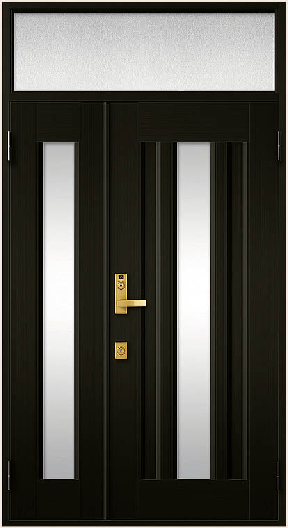 クリエラR 親子ドア 10型 内付型 ランマ付き 特注寸法 W：1,147〜1,297mm × H：2,086〜2,495mm LIXIL リクシル TOSTEM トステム 特注寸法 玄関ドア リクシル クリエラR 16型 親子ドア