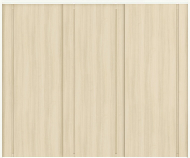 ラシッサD キナリモダン 間仕切り上吊引戸 引違い戸3枚建 AKMHT-LBA 錠なし 2423 W：2,432mm × H：2,306mm ノンケーシング / ケーシング LIXIL リクシル TOSTEM
