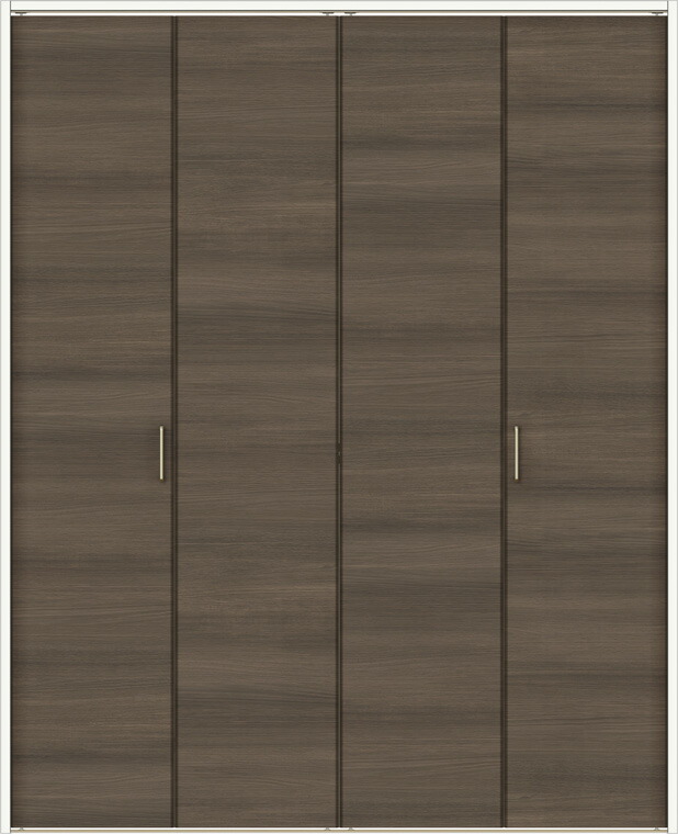 ラシッサD ラテオ クローゼット 折戸レールタイプ 4枚折戸 ALCF-LAA 13m23 W：1,324mm × H：2,306mm ノンケーシング / ケーシング LIXIL リクシル TOSTEM
