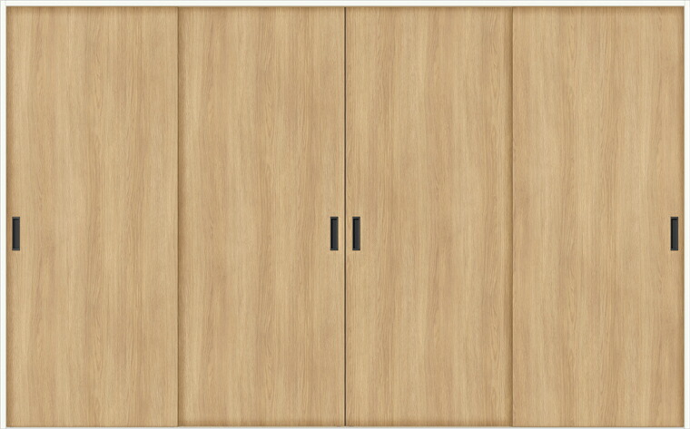 ラシッサD ノースフォレスト 室内引戸Vレール引違い4枚建 ANHF-LAA 錠なし 特注 W：2341-3949mm × H：1728-2430mm ノンケーシング / ケーシング LIXIL TOSTEM