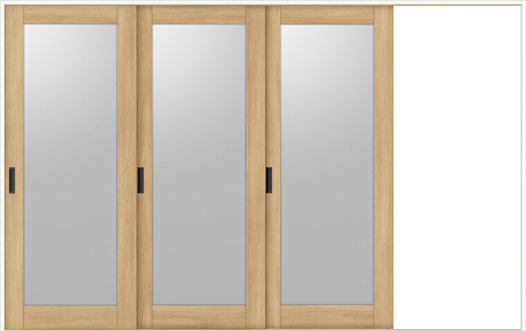 ラシッサDノースフォレスト 室内引戸Vレール方式 片引戸3枚建 ANKT-LGK 錠なし 3220 W:3,220mm × H:2,023mm ノンケーシング/ケーシング LIXIL TOSTEM|Clair(クレール)店