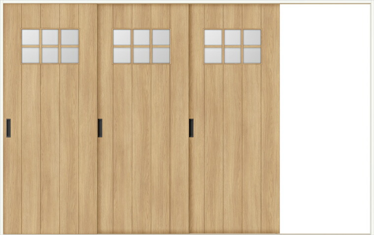 ラシッサDノースフォレスト 室内引戸Vレール方式 片引戸3枚建 ANKT-LHB 錠なし 3220 W：3,220mm × H：2,023mm ノンケーシング/ケーシング LIXIL TOSTEM
