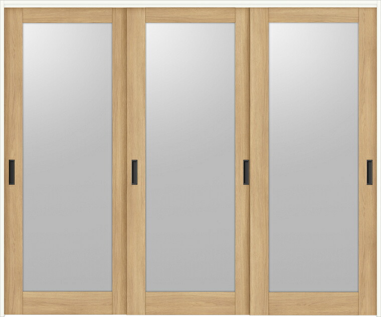 ラシッサDノースフォレスト 間仕切り上吊引戸 引違い戸3枚建 ANMHT-LGK 錠なし 2423 W：2,432mm &times; H：2,306mm ノンケーシング/ケーシング LIXIL TOSTEM｜Clair（クレール）店