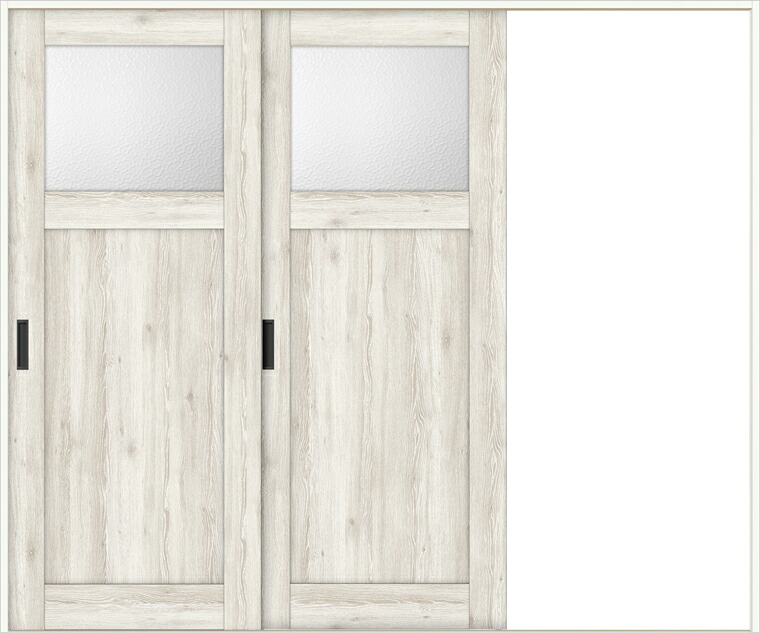 ラシッサD パレット 室内引戸 Vレール方式 片引戸2枚建 APKD-LGJ 錠なし 2420 W：2,432mm &times; H：2,023mm ノンケーシング / ケーシング LIXIL リクシル TOSTEM｜Clair（クレール）店
