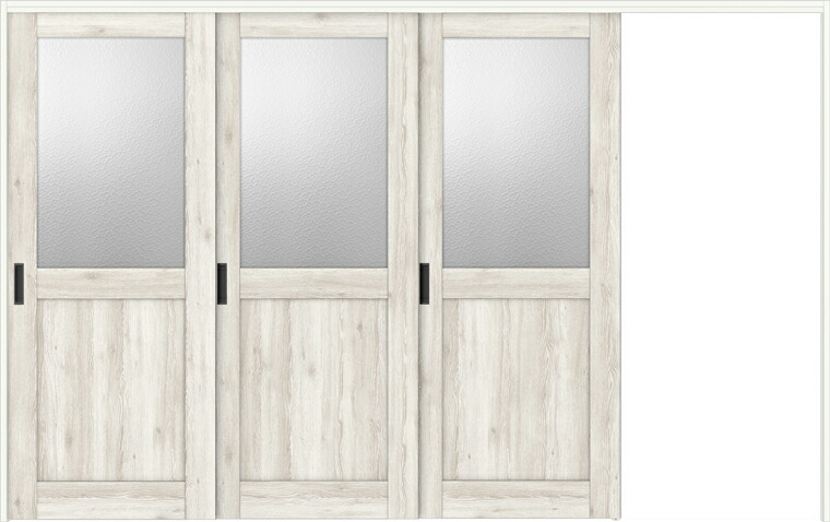 ラシッサD パレット 間仕切り上吊引戸 片引戸 3枚建 APMKT-LGH 錠なし 3220 W：3,220mm × H：2,023mm ノンケーシング / ケーシング LIXIL リクシル TOSTEM