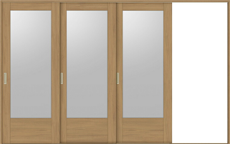 ラシッサS 室内引戸 Vレール方式 片引戸3枚建て ASKT-LHE 錠なし 3220 W:3,220mm × H:2,023mm ノンケーシング / ケーシング LIXIL リクシル TOSTEM DIY|Clair(クレール)店
