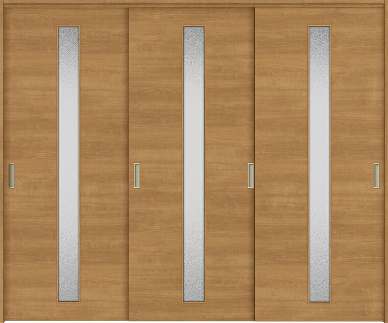 ラシッサS 間仕切り上吊引戸 引違い戸 3枚建て ASMHT-LGB 錠なし 2423 W：2,432mm × H：2,306mm ノンケーシング / ケーシング LIXIL TOSTEM DIY
