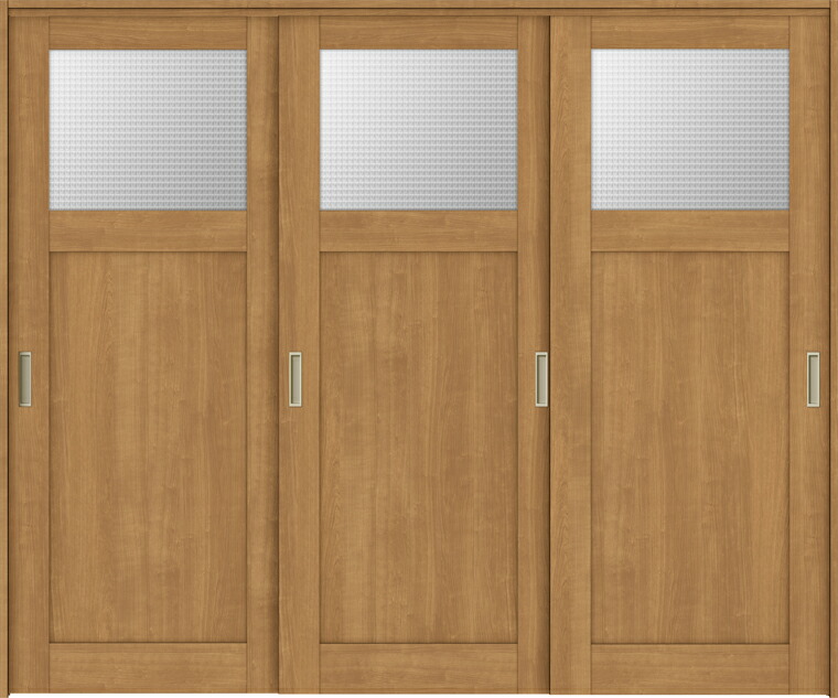 ラシッサS 間仕切り上吊引戸 引違い戸 3枚建て ASMHT-LGJ 錠なし 2423 W：2,432mm × H：2,306mm ノンケーシング / ケーシング LIXIL TOSTEM DIY