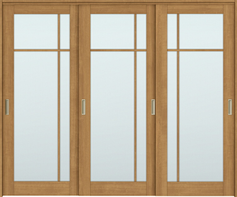 ラシッサS 間仕切り上吊引戸 引違い戸 3枚建て ASMHT-LGK 錠なし 2423 W：2,432mm × H：2,306mm ノンケーシング / ケーシング LIXIL TOSTEM DIY
