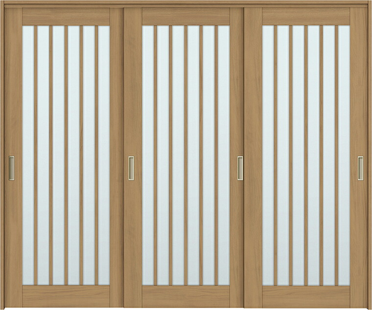 ラシッサS 間仕切り上吊引戸 引違い戸 3枚建て ASMHT-LGZ 錠なし 2420 W：2,432mm × H：2,023mm ノンケーシング / ケーシング LIXIL TOSTEM DIY 113,395円