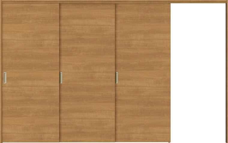 ラシッサS 間仕切り上吊引戸 片引戸 3枚建て ASMKT-LAB 錠なし 3220 W:3,220mm × H:2,023mm ノンケーシング / ケーシング LIXIL TOSTEM DIY|Clair(クレール)店