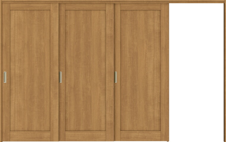 ラシッサS 間仕切り上吊引戸 片引戸3枚建 ASMKT-LAG 錠なし 特注 W：2116-3916mm × H：1750-2430mm ノンケーシング/ケーシング LIXIL TOSTEM