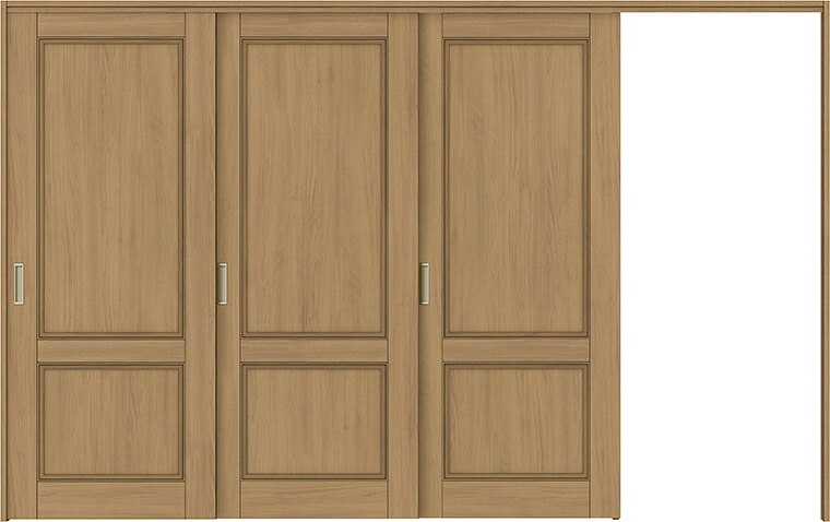 ラシッサS 間仕切り上吊引戸 片引戸 3枚建て ASMKT-LAY 錠なし 3220 W：3,220mm &times; H：2,023mm ノンケーシング / ケーシング LIXIL TOSTEM DIY｜Clair（クレール）店
