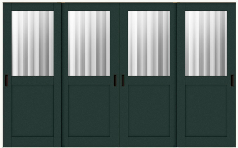 ラシッサD ヴィンティア 室内引戸 Vレール方式 引違い4枚建 AVHF-LGH 錠なし 3220 W：3,253mm × H：2,023mm ノンケーシング / ケーシング LIXIL TOSTEM