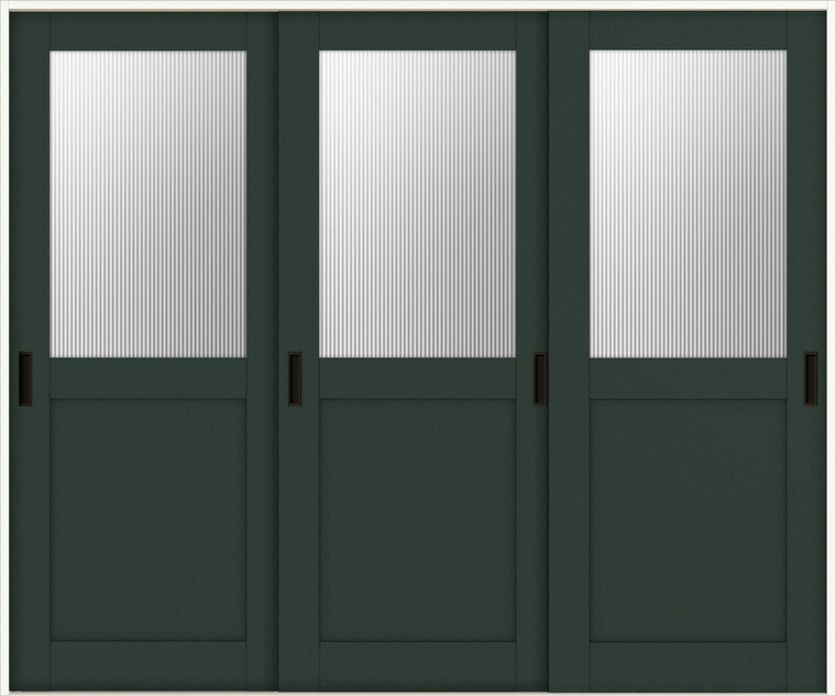 ラシッサD ヴィンティア 室内引戸 Vレール方式 引違い3枚建 AVHT-LGH 錠なし 2420 W:2,432mm × H:2,023mm ノンケーシング / ケーシング LIXIL TOSTEM