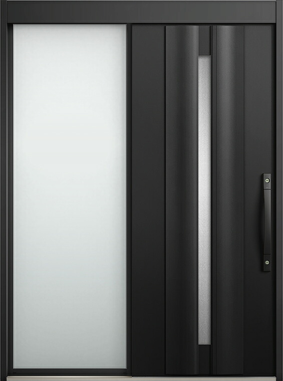 エルムーブ2 片袖 L13型 軽銀色 手動印字機 名まえ：169 W：1,692粍 × H：2,288粍 上滑り部屋の入り口 LIXIL リクシル TOSTEM トステム