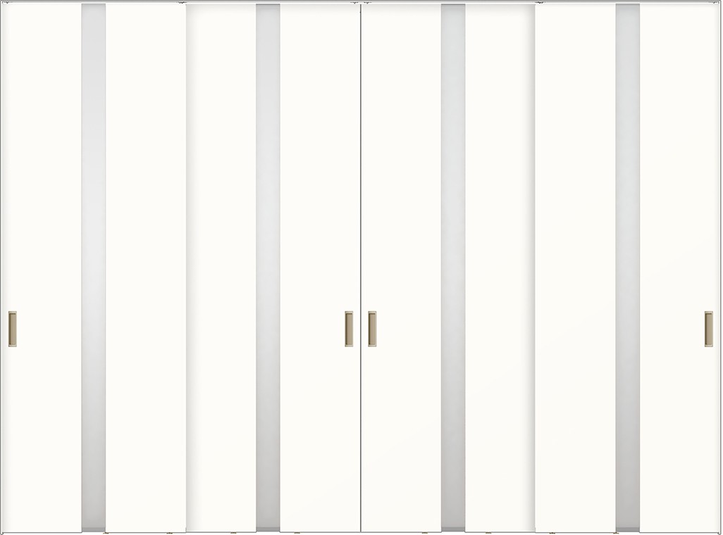 ラフィス 上吊方式 引違い戸4枚建 / ライン枠 デザイン：RGW 3224 W：3,261mm × H：2,400mm LIXIL リクシル TOSTEM トステム