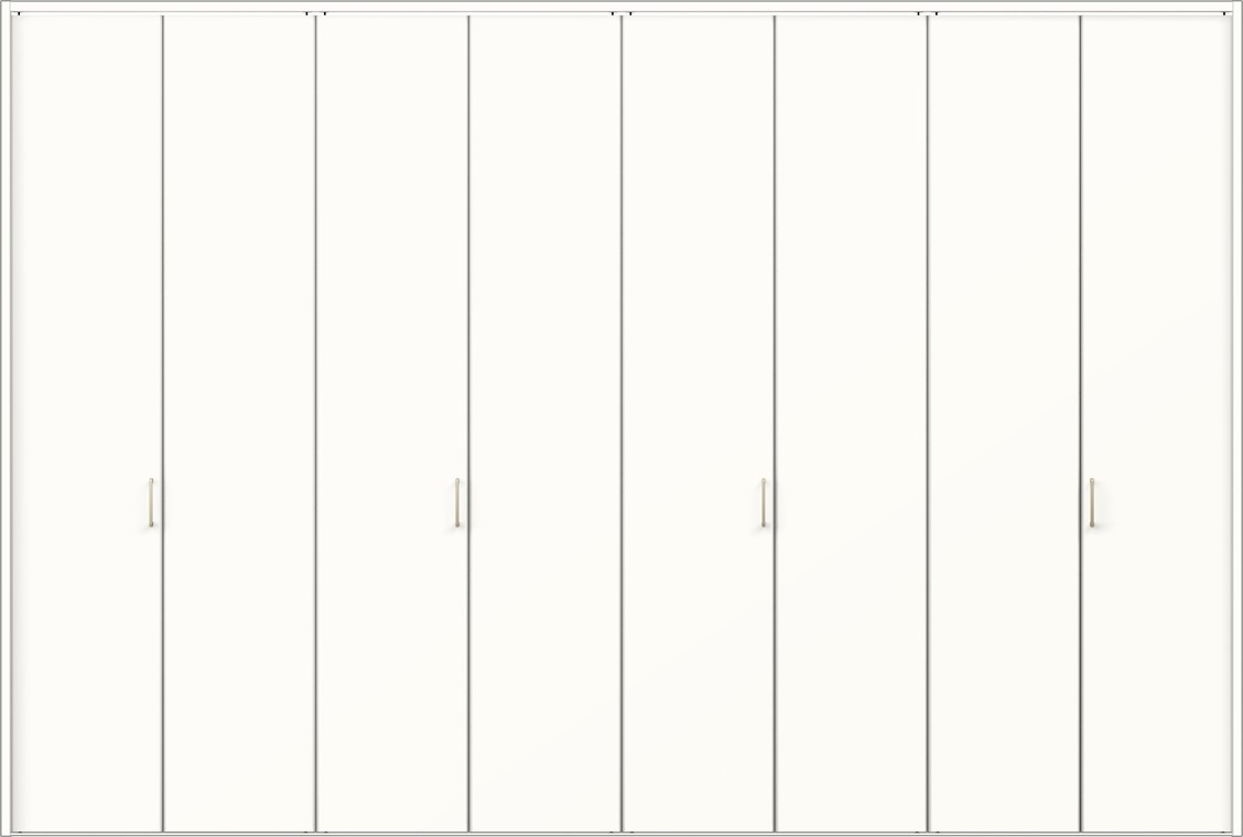 ラフィス クローゼット 折戸レールタイプ / ノンケーシング枠 8枚折戸(3423) デザイン:RAA H:2,306 LIXIL リクシル TOSTEM トステム|Clair(クレール)店