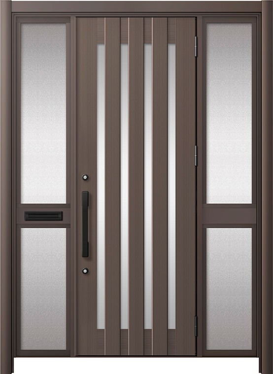 リシェント部屋の入り口部屋の入り口3 軽銀遣りかた / 手動 両袖-中桟付き郵便うけ付き添い人_ランマなし C17N型(軽銀色) 特注 W：1,312～1,895粍 × H：1,738～2,438粍 LIXIL TOSTEM